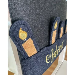 Adventskranz schwarz, Kerzenplakat