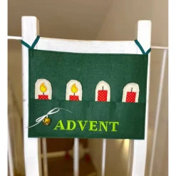 Adventskranz schwarz, Kerzenplakat