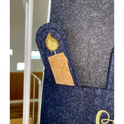 Adventskranz schwarz, Kerzenplakat