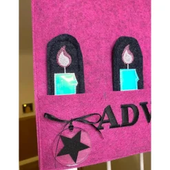 Adventskranz schwarz, Kerzenplakat