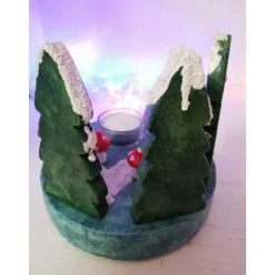 Adventskranz Tannen und Pilze