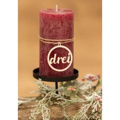 Adventskranz Zahlen 1 - 4 / Holzzahlen für Kerzen Weihnachten