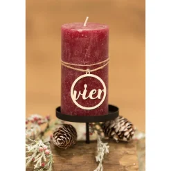 Adventskranz Zahlen 1 - 4 / Holzzahlen für Kerzen Weihnachten