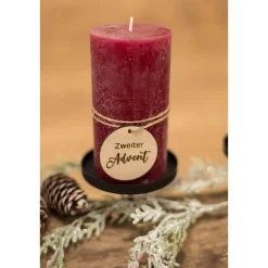 Adventskranz Zahlen 1 -4 / Holzzahlen für Adventskranz Kerzen