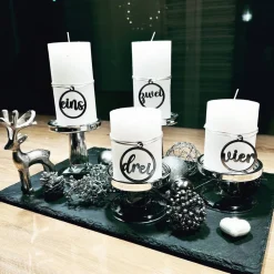 Adventskranzdekoration, Kerzenschmuck Weihnachten, weihnachtliche Dekoration,Adventskranzanhänger, versch.Farben und For