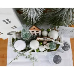 Adventsschale Snow- white