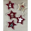 Adventsstern mit Weihnachtsbaum-Motiv, 3-D-Stern mit Verzierung