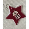 Adventssterne, 3-D-Sterne mit Haus-Motiv in zwei Varianten