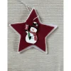 Adventstern mit Verzierung, 3-D-Sterne mit Schneemann-Motiv