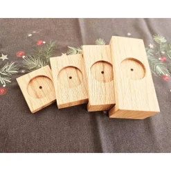 Adventstreppchen aus Holz, Teelichthalter, Kerzenhalter, Adventsdekoration, Kerzenständer, Teelichtglas, Adventskranz