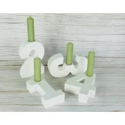 Adventszahlen, Adventskranz, Zahlen aus Raysin, Kerzenhalter Advent