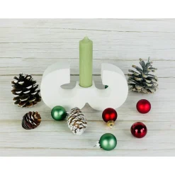 Adventszahlen, Adventskranz, Zahlen aus Raysin, Kerzenhalter Advent