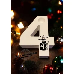 Adventszahlen aus Keramik (Set)