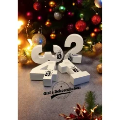 Adventszahlen aus Keramik (Set)