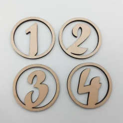 Adventszahlen 4er Satz, 1 2 3 4, Adventskranz, Weihnachten, Dekoration, Weihnachtsdeko, Merry Christmas,lasergeschnitten