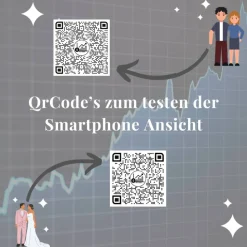 Aktien Etf Geldgeschenk | Personalisiertes Geschenk Brautpaar| QrCode Geschenkkarte | Bulli Rot