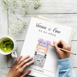 Aktien Etf Geldgeschenk | Personalisiertes Hochzeitsgeschenk | QrCode Geschenkkarte | Bulli