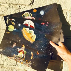 Alienmotive für Dosenwerfen 