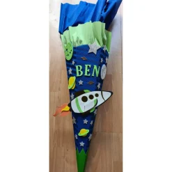 All Weltraum Schultüte Zuckertüte als DIY Set oder in handarbeit hergestellt-personalisiert, individuell