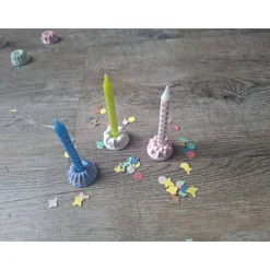 Alle Guten Dinge sind Drei/ 3 Minigugelhupfe/ 3 Geburtstagskerzen / kleiner Geschenkkarton