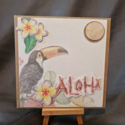 ALOHA - Geschenkverpackung - Geschenkverpackung zum Geburtstag - Blüten - Geschenk