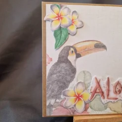 ALOHA - Geschenkverpackung - Geschenkverpackung zum Geburtstag - Blüten - Geschenk