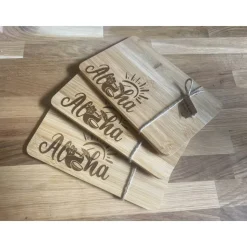 Aloha Frühstücksbrett aus Bambus