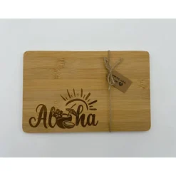 Aloha Frühstücksbrett aus Bambus