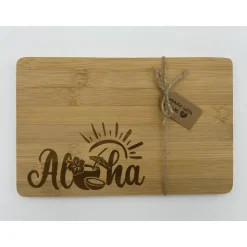 Aloha Frühstücksbrett aus Bambus
