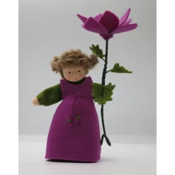 Anemone - Windröschen - Blumenkind - Jahreszeitentisch - Waldorf Art - Handgefertigte Blumenkinder - Sommer - Art.Nr.SO3