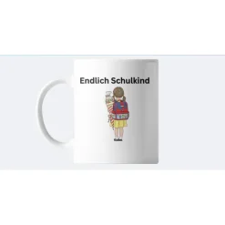 Angebotspreis für die  Schulkinder! Personalisierter Becher zur Einschulung mit Name, Datum & Wunschtext