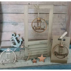 Anhänger aus Holz Altenbruch. Für Christbaum, Adventsgesteck oder einfach so