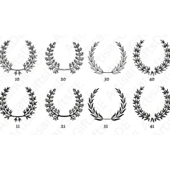 Anhänger aus Wallnussholz - Personalisiertes Hochzeitsgeschenk mit Initialen und Datum im stilvollen Kranz-Design