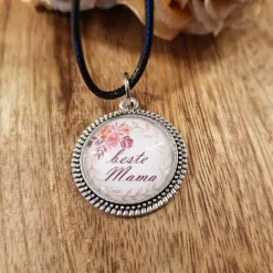 Anhänger Cabochon 20mm beste Oma, Mama, Tante oder Schwester