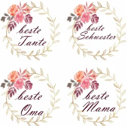 Anhänger Cabochon 20mm beste Oma, Mama, Tante oder Schwester