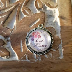 Anhänger Cabochon 20mm beste Oma, Mama, Tante oder Schwester