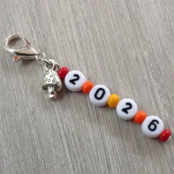 Anhänger Charm '2026' Glückspilz Geschenk – Kleine Aufmerksamkeit Silvester Neujahr