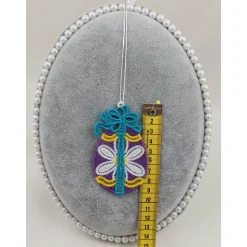 Anhänger Ei mit Schleife