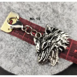 Anhänger für Charivari aus Edelstahl und Stein, Trachtenschmuck