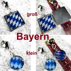 Anhänger für Charivari aus Edelstahl, Bayern, Trachtenschmuck