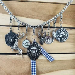 Anhänger für Charivari aus Edelstahl, Trachtenschmuck