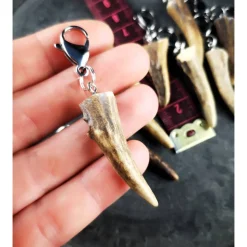 Anhänger für Charivari, Horn, Geweih, Edelstahl, Trachtenschmuck