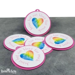 Anhänger Gastgeschenke - Jesus hat ein Herz für mich -  (2)