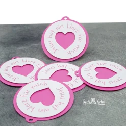 Anhänger Gastgeschenke - Jesus hat ein Herz für mich -