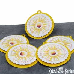 Anhänger Gastgeschenke Sonne