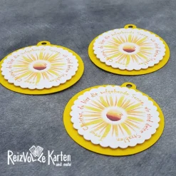 Anhänger Gastgeschenke Sonne