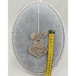 Anhänger Hase in Herz Sand