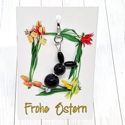 Anhänger Hase schwarz aus Acryl – Geschenkidee für Ostern & Dekoration