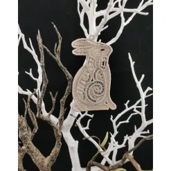 Anhänger Hase sitzend Sand