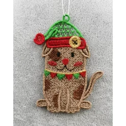 Anhänger Hund mit Mütze